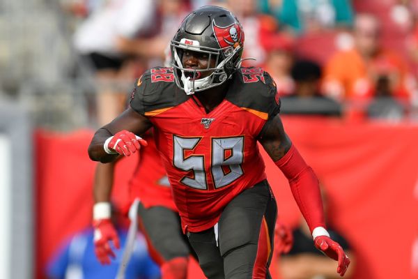 Source: Bucs LB Barrett suffered torn Achilles