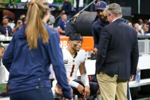 Bears QB Fields says he has separated shoulder