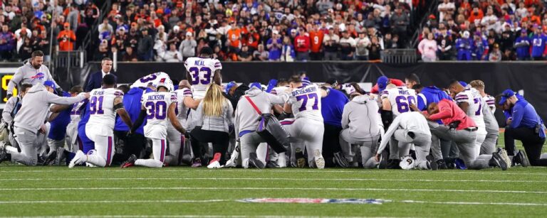 Bills' Hamlin given CPR, exits MNF by ambulance