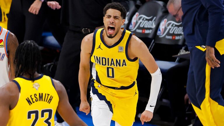 NBA Finals: Tyrese Haliburton hits yet another game-winning shot to stun Thunder in miraculous Game 1 comeback