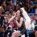 Flagrant foul on Caitlin Clark sparks chippy moment in Fever-Sun, officiating rant from coach Stephanie White