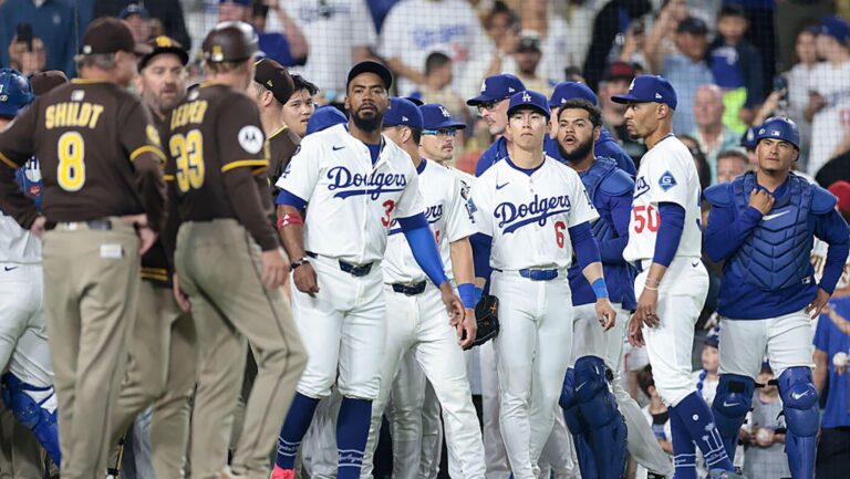 Dodgers, Padres punished after Fernando Tatis Jr. HBP sparks benches-clearing incident in NL West clash