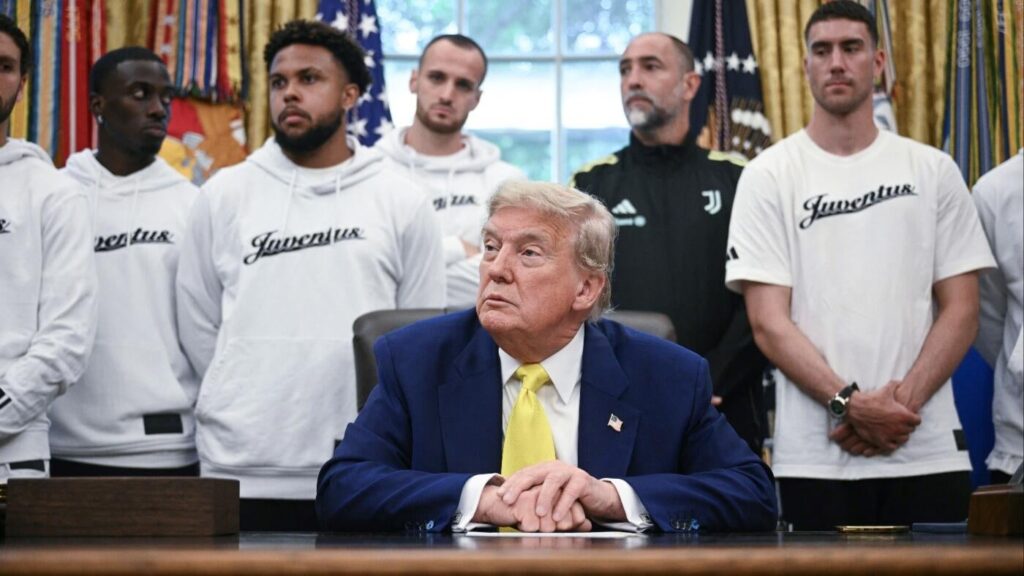 Donald Trump asks Juventus players about transgender athletes during White House visit