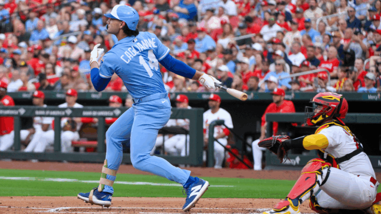 Jac Caglianone debut: Slugging Royals rookie shows promise despite going hitless in first MLB appearance