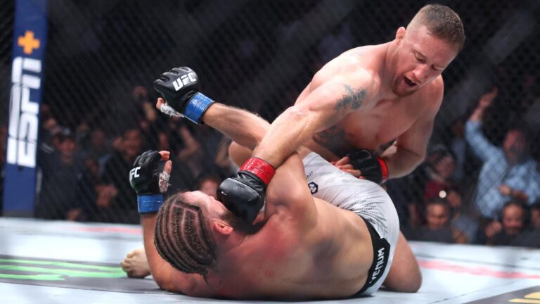 Justin Gaethje 'just going to hang up my gloves' without a UFC lightweight title shot, per manager