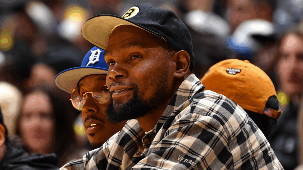 Kevin Durant reacts to Thunder NBA Finals Game 7 victory after joining Rockets