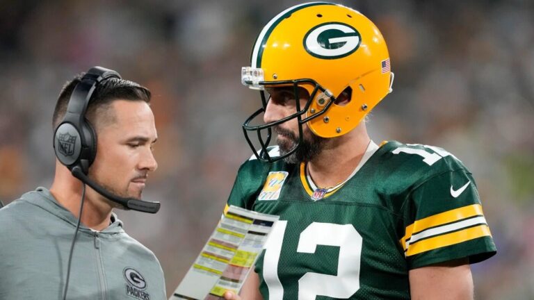 Matt LaFleur comments on facing Aaron Rodgers: 'I'm sure he'll be telling everybody all our signals'