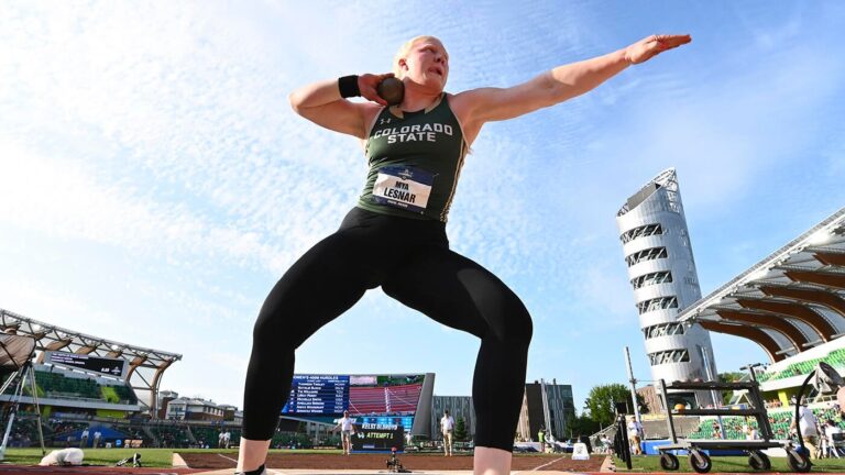 Mya Lesnar, daughter of WWE and UFC star Brock Lesnar, wins NCAA national title for shot put