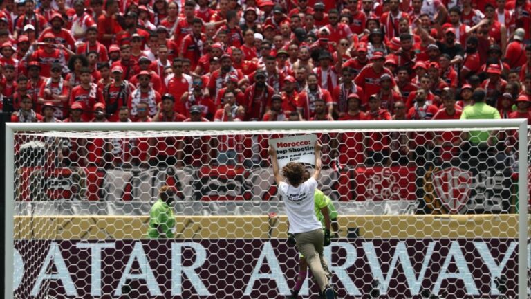 Club World Cup match interrupted by animal-rights activists targeting Morocco's treatment of stray animals