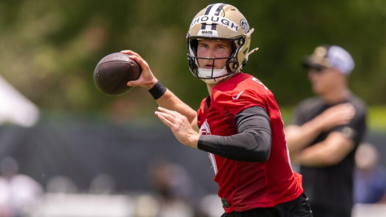 Saints rookie QB Tyler Shough on pressure of potentially being QB1: 'You're not going to faze me'