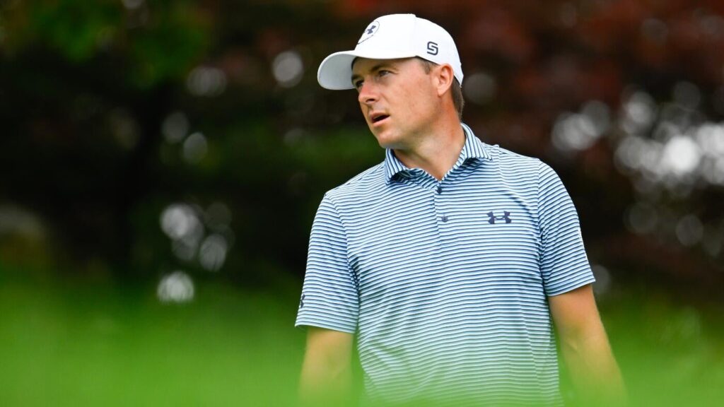 Jordan Spieth withdraws from PGA Tour event for first time as apparent neck injury ends Travelers Championship