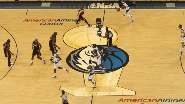 Adam Silver says league may look at bringing back large Larry O'Brien logos to NBA Finals courts next season