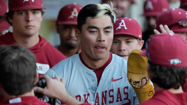 Golden Spikes Award winner: Arkansas' Wehiwa Aloy earns college baseball's player of the year