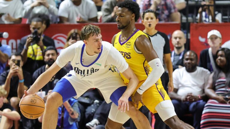 Cooper Flagg vs. Bronny James takeaways: No. 1 pick struggles to find his shot in Summer League debut