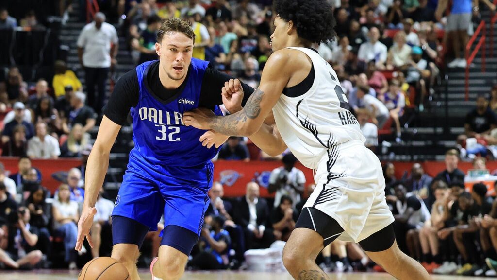 Cooper Flagg scores nearly half of Mavericks' points in summer league showdown with No. 2 pick Dylan Harper