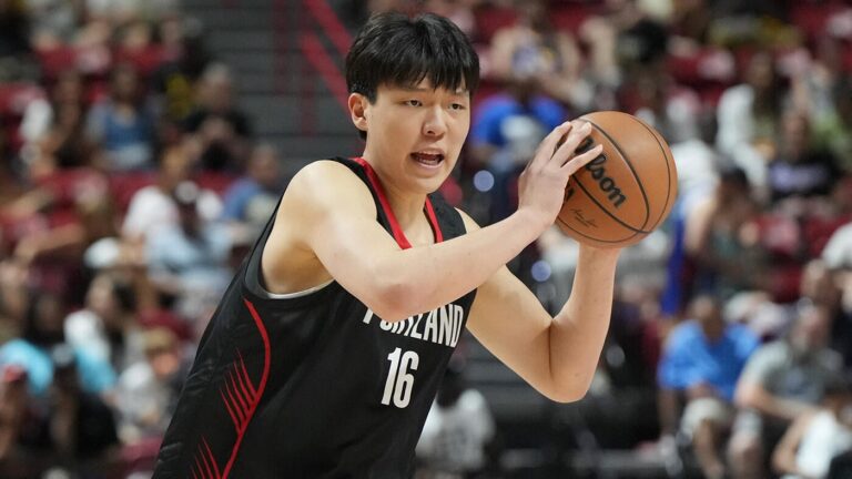 Blazers' Yang Hansen was eating fried chicken when drafted at No. 16, said going early 'was a big shock'