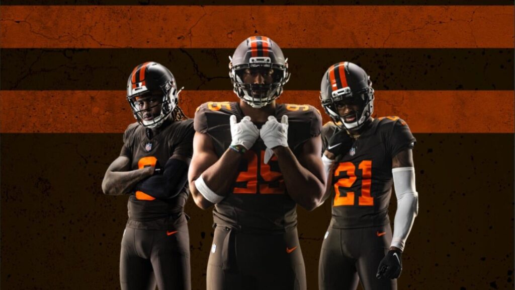 LOOK: Browns unveil new alternate helmet that completes head-to-toe all-brown uniform
