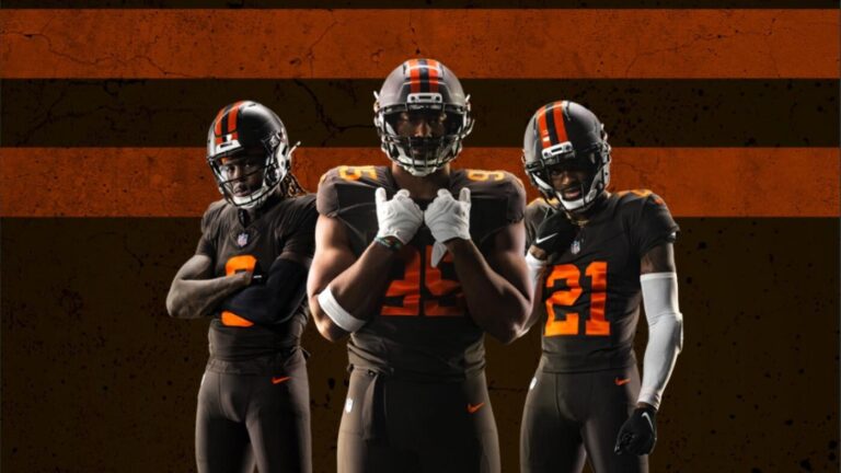 LOOK: Browns unveil new alternate helmet that completes head-to-toe all-brown uniform