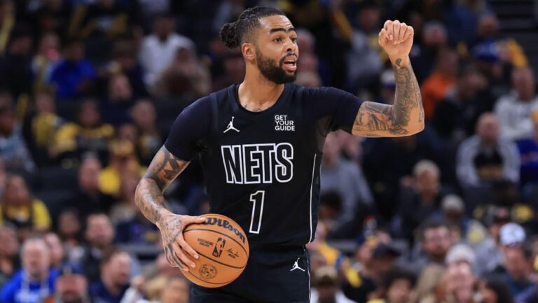 Mavericks' D'Angelo Russell excited to play with chip on shoulder as Kyrie Irving's fill-in next season