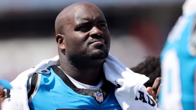 Panthers' Taylor Moton gets emotional when discussing his potential final season in Carolina