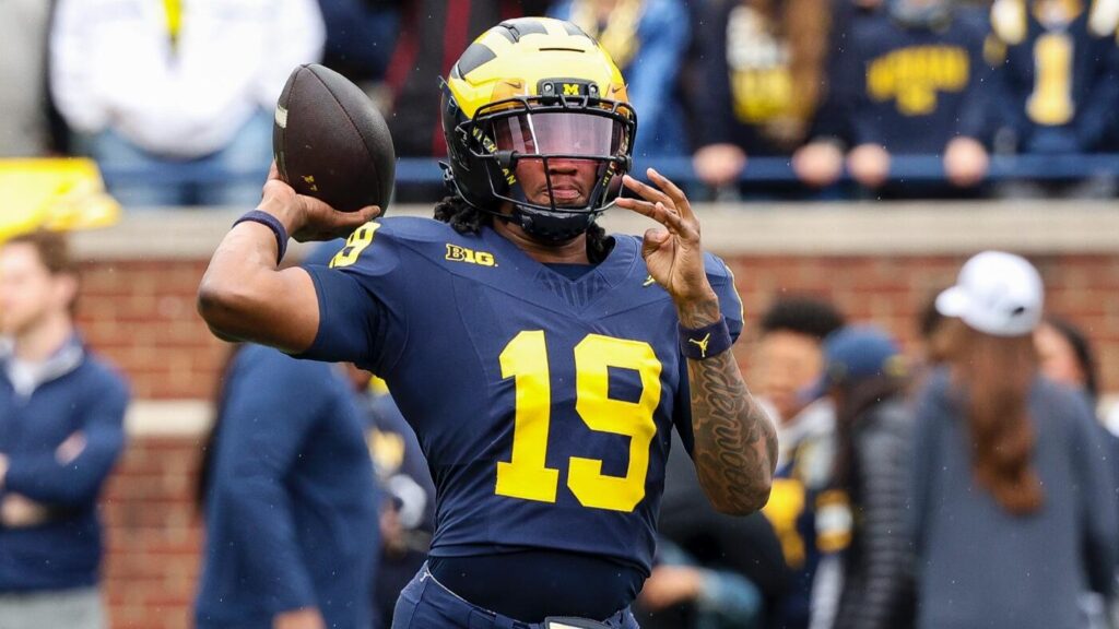 Michigan's Sherrone Moore not yet committing to Bryce Underwood as starting QB: 'It's an open competition'