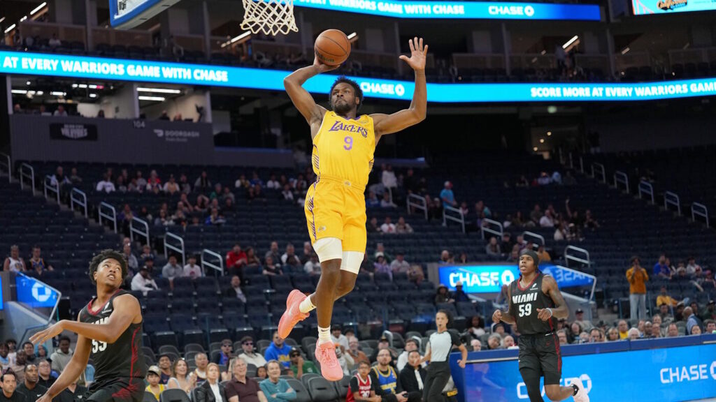 WATCH: Bronny James throws down impressive one-handed slam in his 2025 Summer League debut