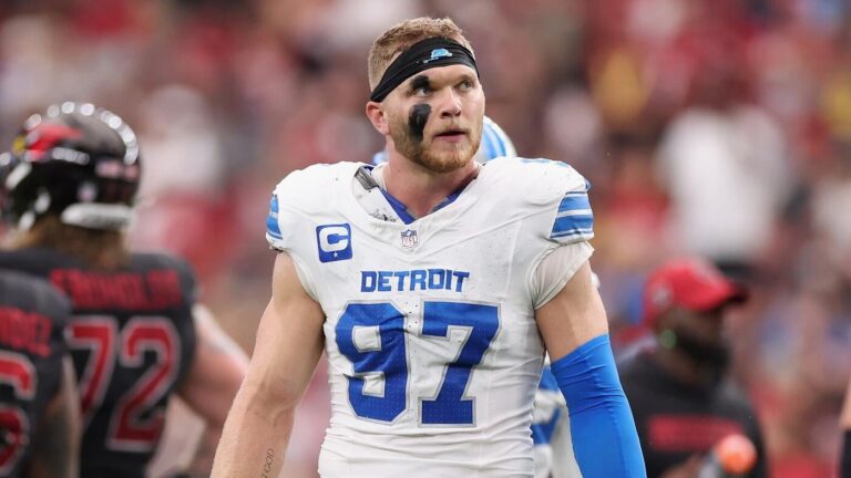 Lions DC says Aidan Hutchinson is a 'better player than we had last year' despite his brutal leg injury