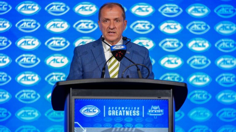 ACC commissioner Jim Phillips announces player availability reports, tightens rules on field/court storming