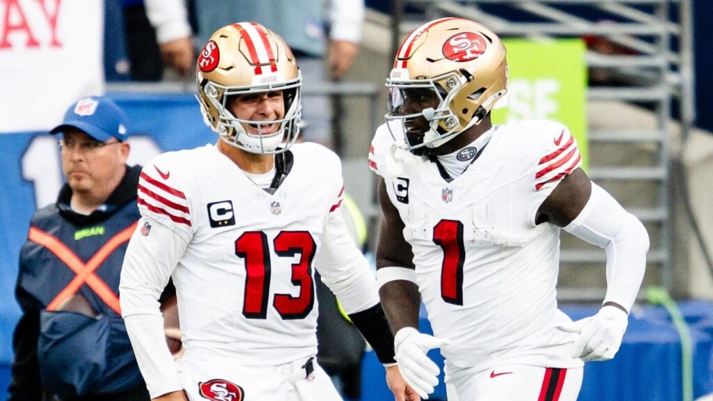 49ers QB Brock Purdy admits that 'it sucks' losing wideout Deebo Samuel: 'Deebo was nothing but great to me'