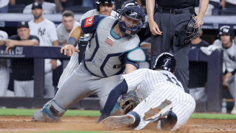 Yankees, after being no-hit into eighth inning, mount improbable comeback to stun Mariners, 6-5