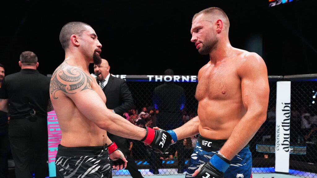 UFC Fight Night results: Reinier de Ridder edges out narrow split decision over Robert Whittaker in tough bout