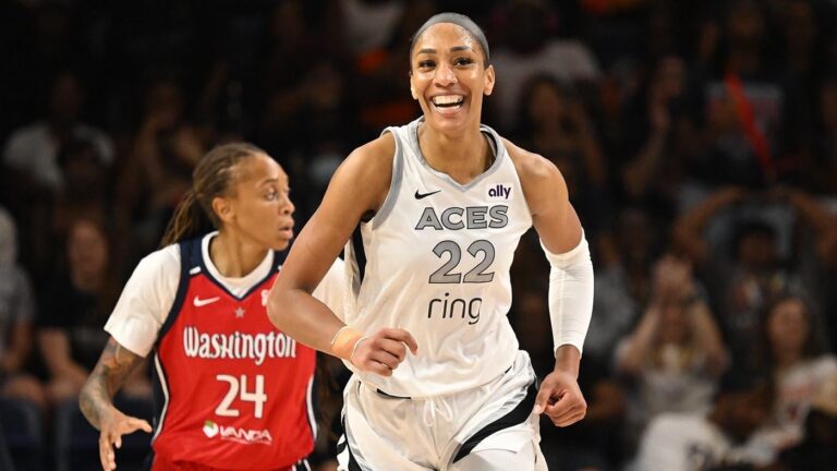A'ja Wilson continues MVP push with another 30-point game to lead Aces to 10th straight win