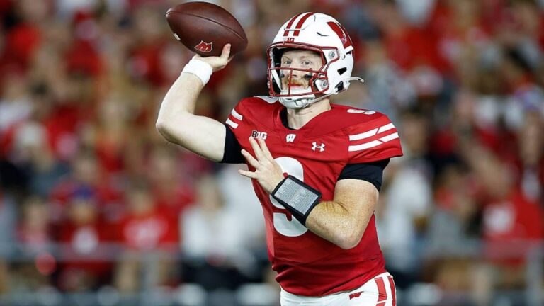 Wisconsin starting QB Billy Edwards Jr. leaves Week 1 game against Miami (Ohio) with non-contact injury