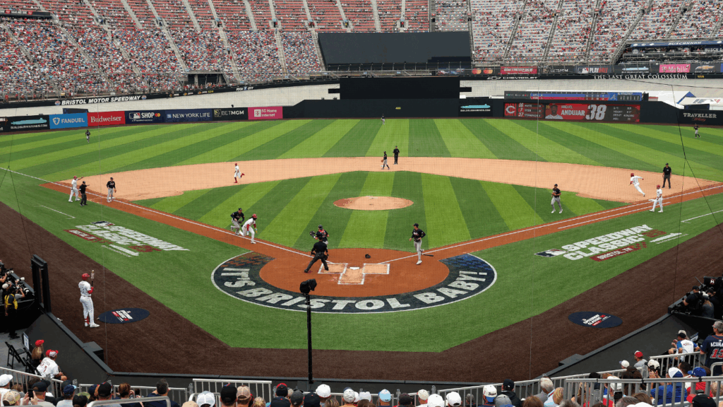 MLB Speedway Classic: Braves vs. Reds sets attendance record at Bristol Motor Speedway in historic game