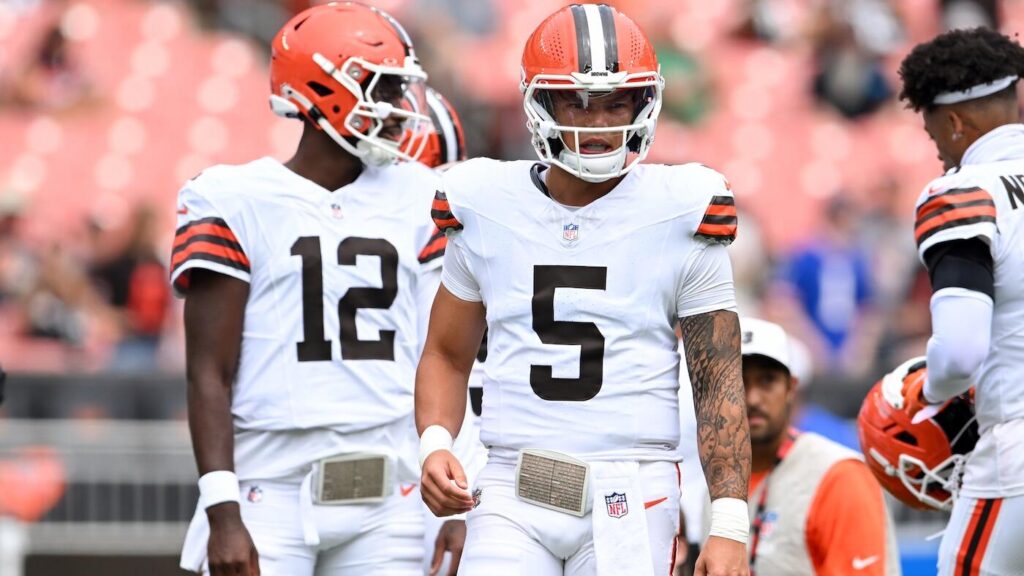 Browns announce Dillon Gabriel will serve as Joe Flacco's backup QB, Shedeur Sanders to be third string