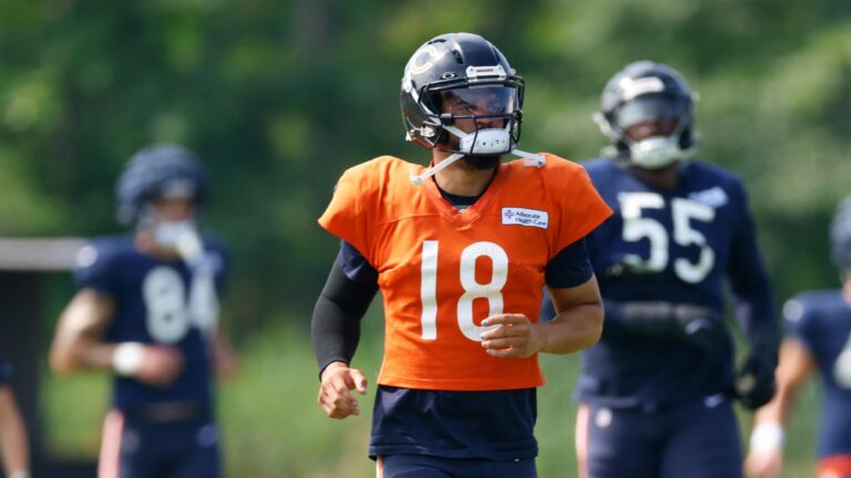 Why Fantasy Football drafters should temper expectations for Caleb Williams and Bears after joint practices