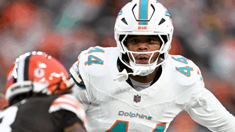 Dolphins pass rusher Chop Robinson carted off with injury during joint practice with Lions