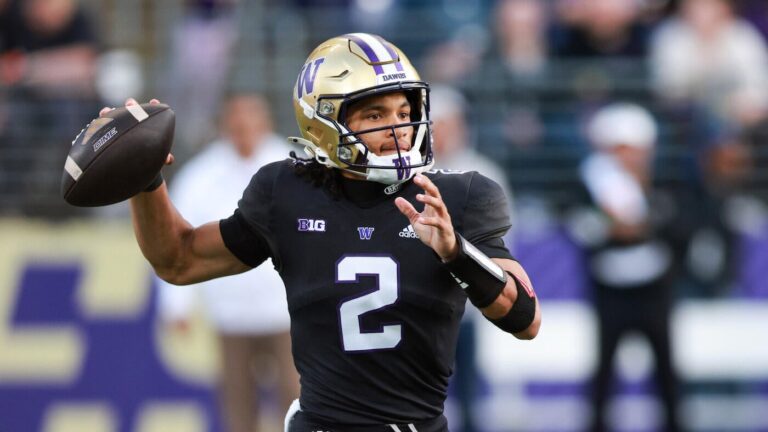 Washington QB Demond Williams Jr. 'more at home' in year 2 as Huskies look to climb Big Ten ladder