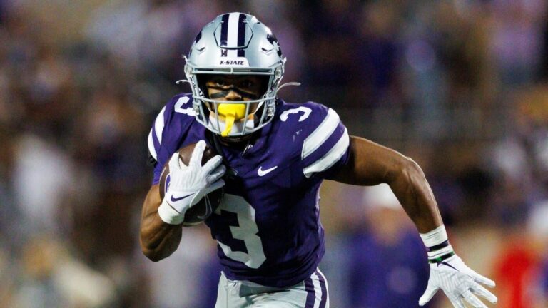 Kansas State RB Dylan Edwards injured on first quarter muffed punt against Iowa State, out for game