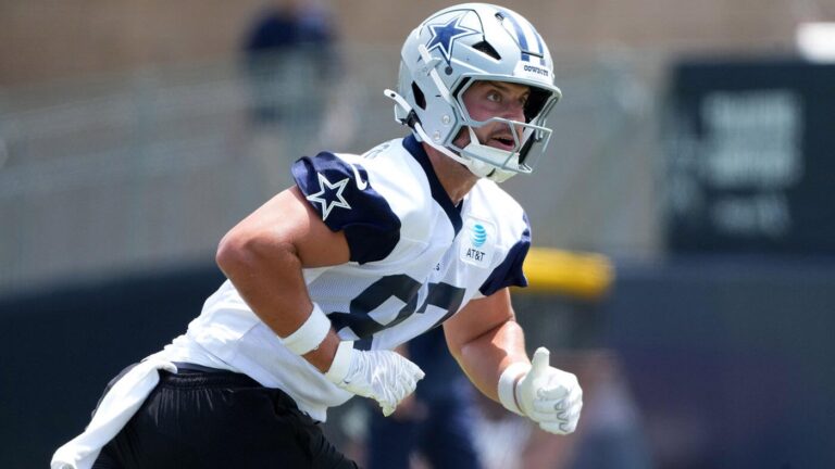 Cowboys TE Jake Ferguson, RB Jaydon Blue suffer practice injuries as Dallas fine-tunes culture of physicality