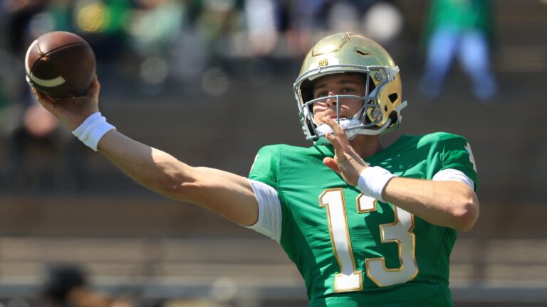 How CJ Carr edged out Kenny Minchey in '50-50' competition to become Notre Dame's Week 1 QB