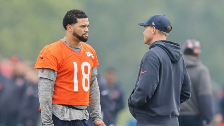 Caleb Williams 'two steps forward, one step back' in training camp, impresses Ben Johnson with preseason debut