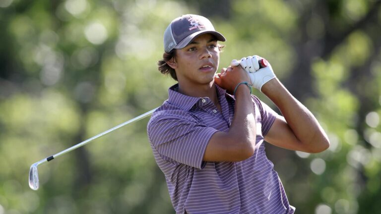 WATCH: Charlie Woods drains hole-in-one, his second ace in less than a year, at Junior Players Championship