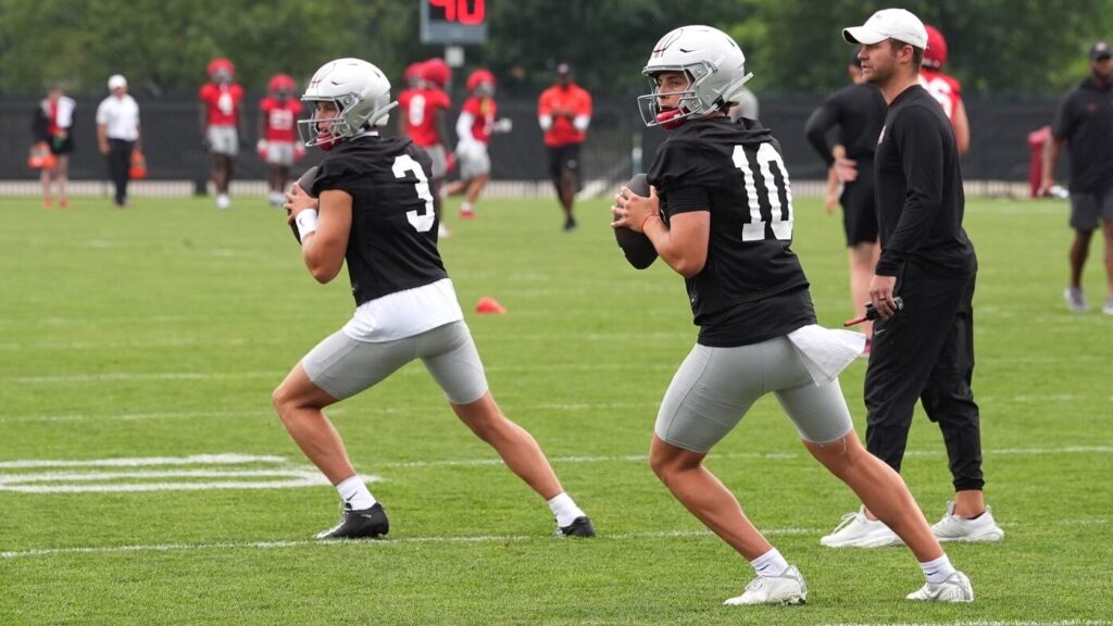 Ryan Day says Ohio State QB battle is neck and neck: 'It's gonna go right down to the wire'