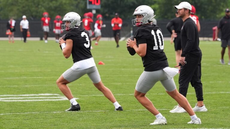 Ryan Day says Ohio State QB battle is neck and neck: 'It's gonna go right down to the wire'