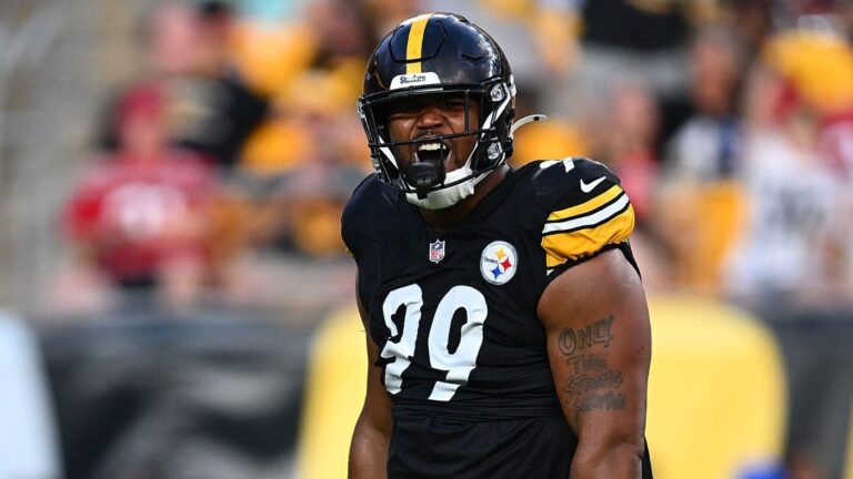 Derrick Harmon injury: Steelers first-round pick carted off after hurting knee in preseason game vs. Panthers