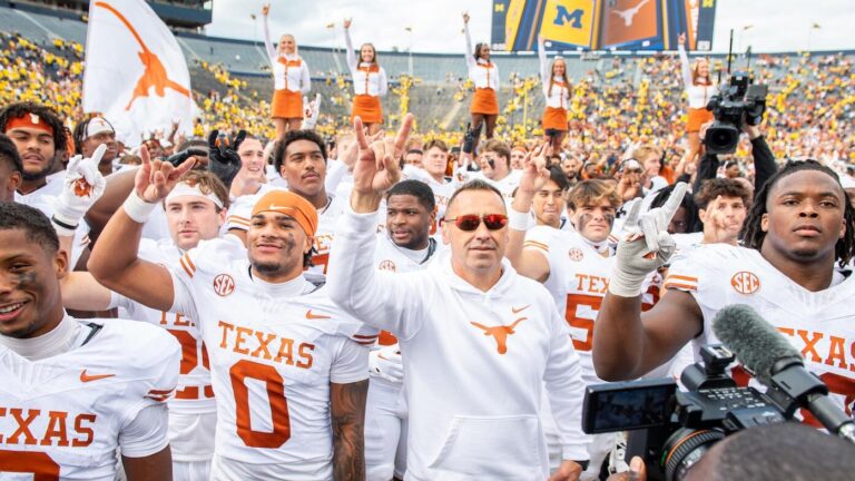 Texas is No. 1 in college football rankings, tops preseason Coaches Poll for first time in storied history