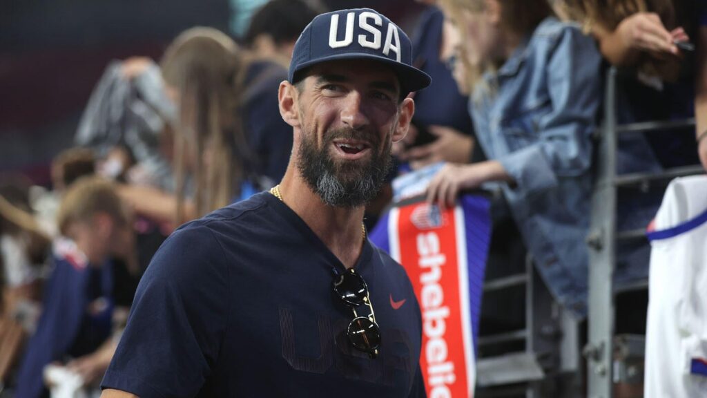 WATCH: Michael Phelps teaches Ravens how to swim, gives motivational speech alongside Ray Lewis
