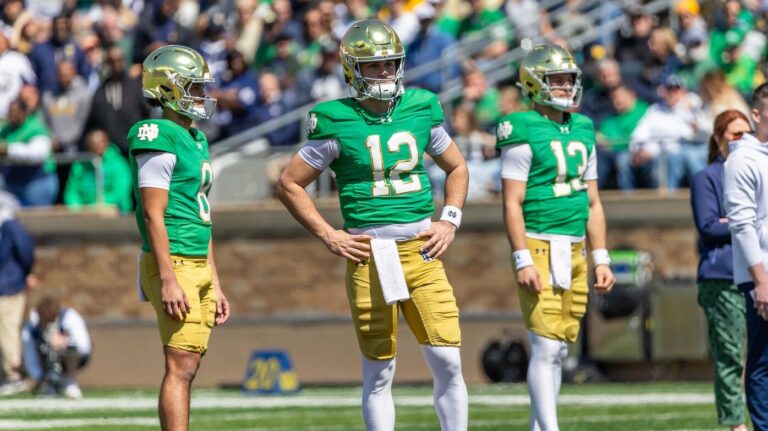 College football QB battles: Surprising development at Notre Dame leads camp intel on top competitions