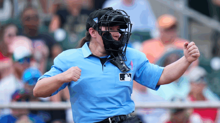 Jen Pawol to make history as first female MLB umpire to work a regular-season game with Marlins-Braves series